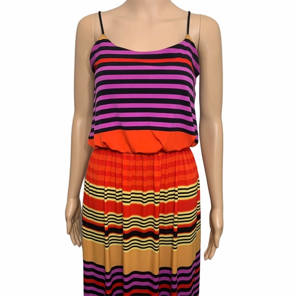 Vd Valerie Bertinelli  maxi dress woman’s size 6 Sleeveles  Long - Picture 1 of 9